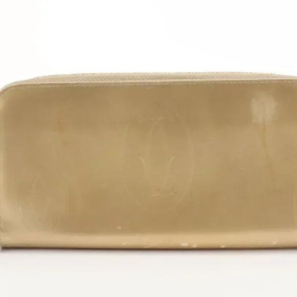Cartier Happy Birthday Round Zip Long Wallet in gold-colored patent leather - Picture 3 of 9